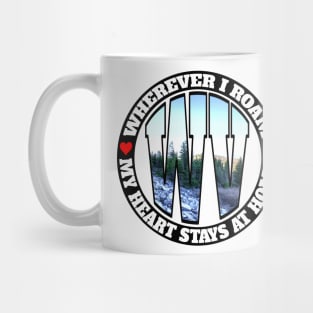 Heart Stays Home - West Virginia Mug